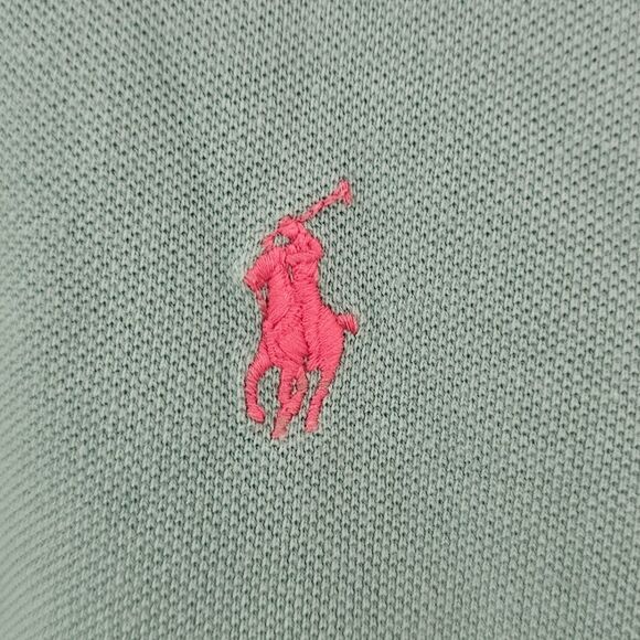 Polo Ralph Lauren Polo Shirt Sz XL Seafoam Classic Fit Embroidered Pink Pony - Picture 7 of 14